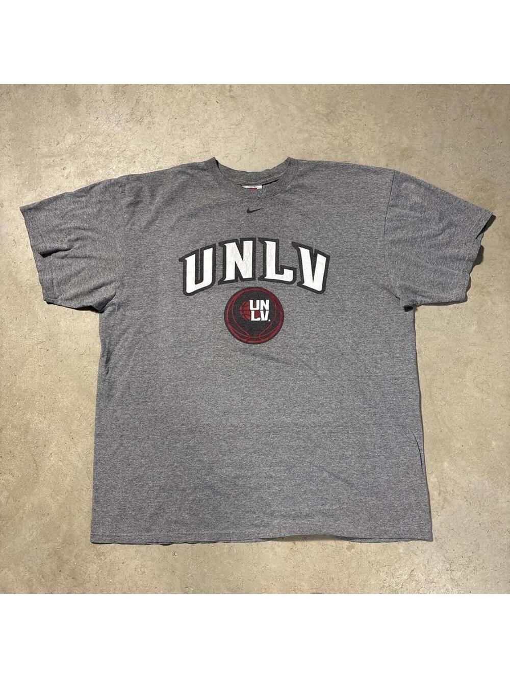 Vintage Y2K Nike Center Swoosh UNLV Rebels T Shirt Men's XL Gray
